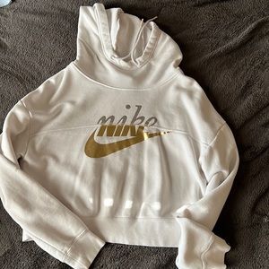 Nike hoodie. Size XS. White. Some once or twice